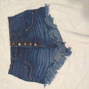 Nobo juniors Blue high rise jean shorts size 5